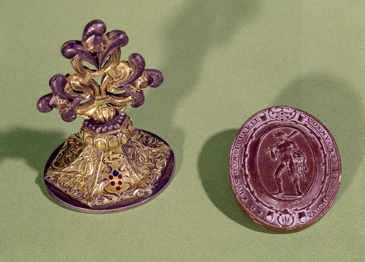 Cosimo de Medicis sigill (1519-74) av Italian School