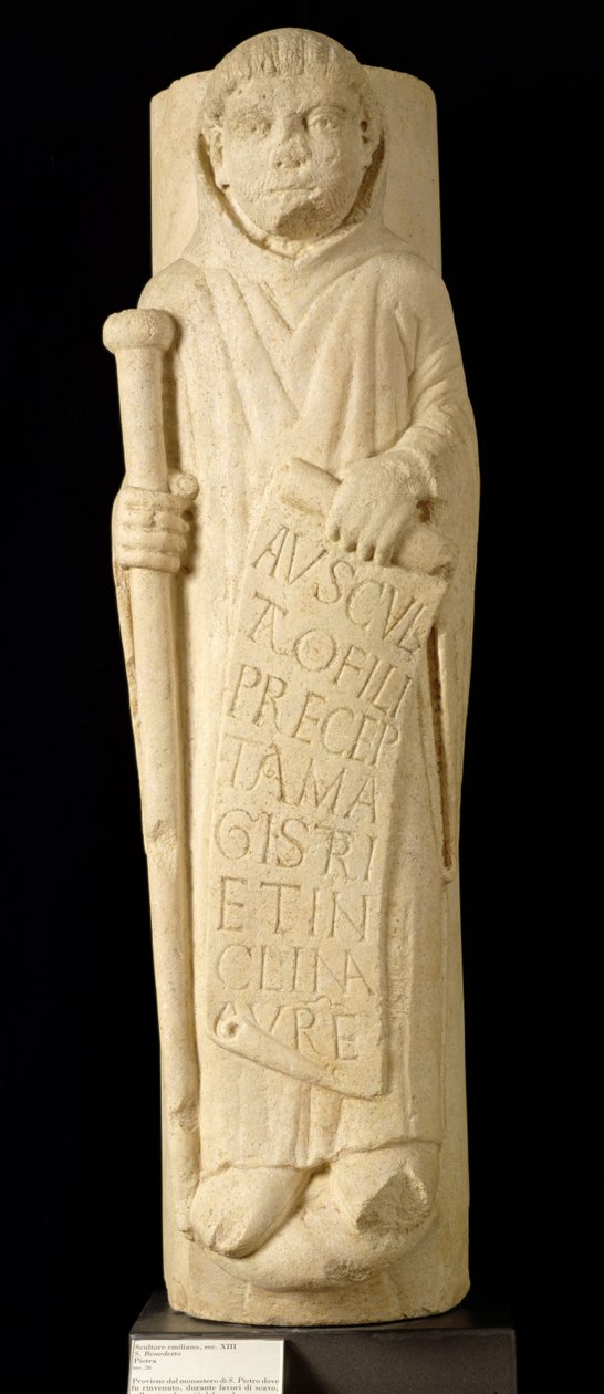 St. Benedictus av Nursia av Italian School