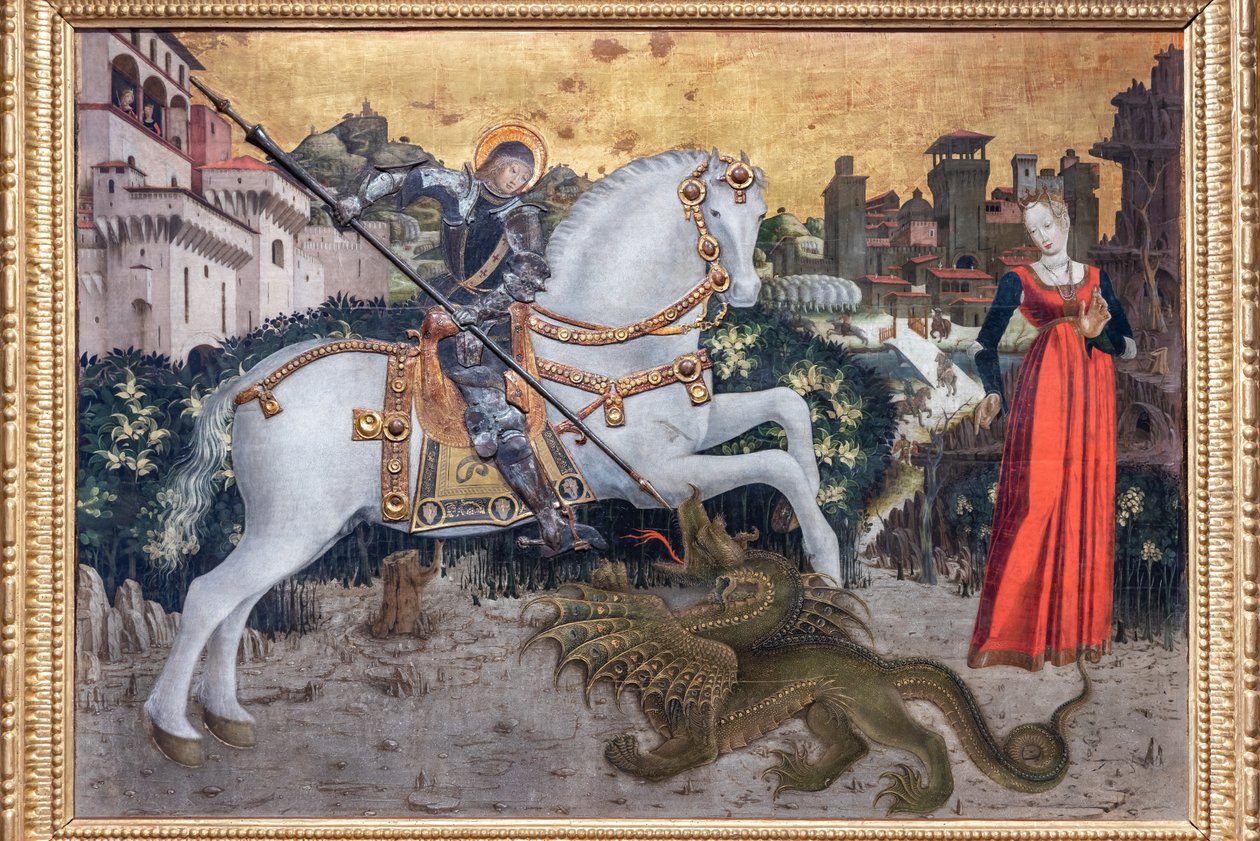 St. George och draken" av Italian School