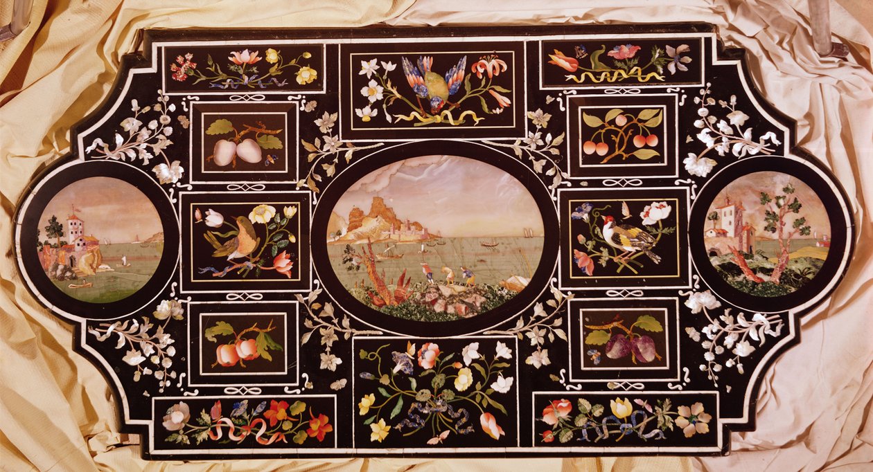 Bordsskiva (pietra dura) av Italian School
