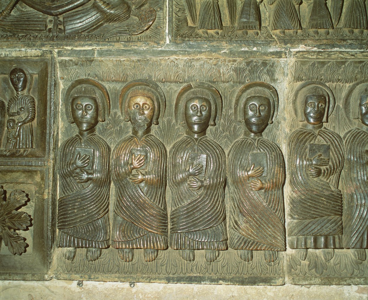 Apostlarna, förromansk relief (brons) av Italian School