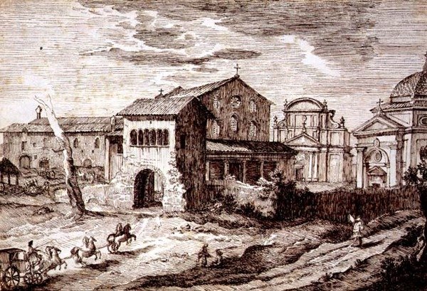 Basilikan San Lorenzo, Rom av Italian School