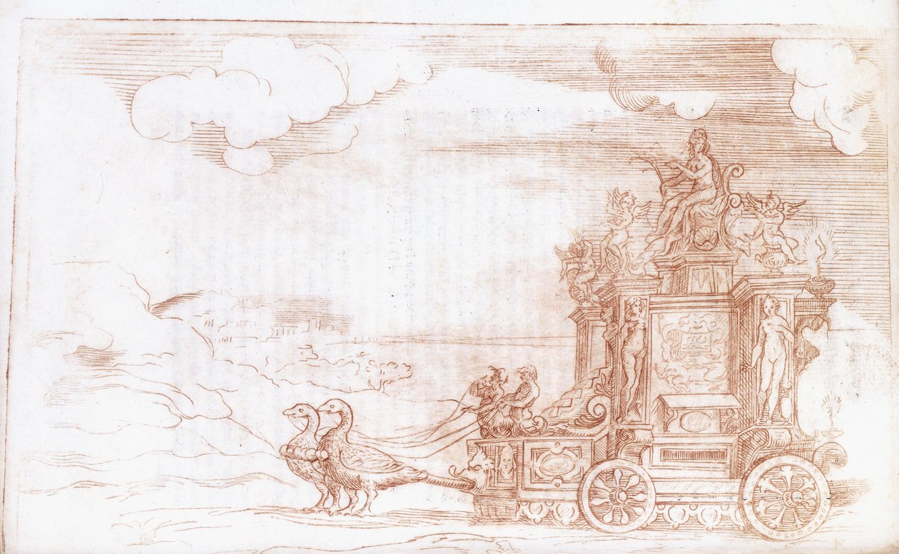 The Chariot of Venus, 1579 av Italian School