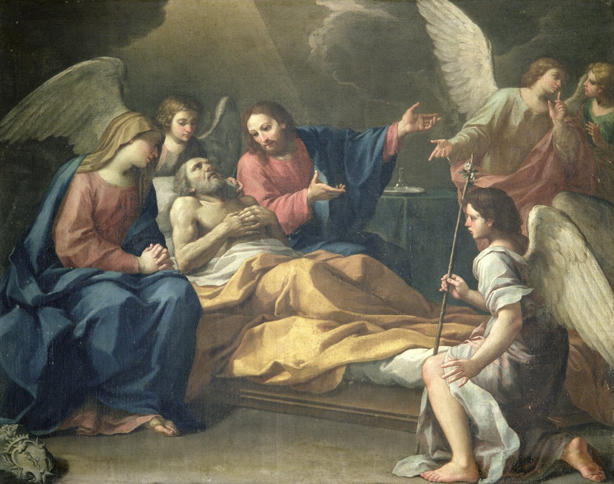 St Josephs död av Italian School