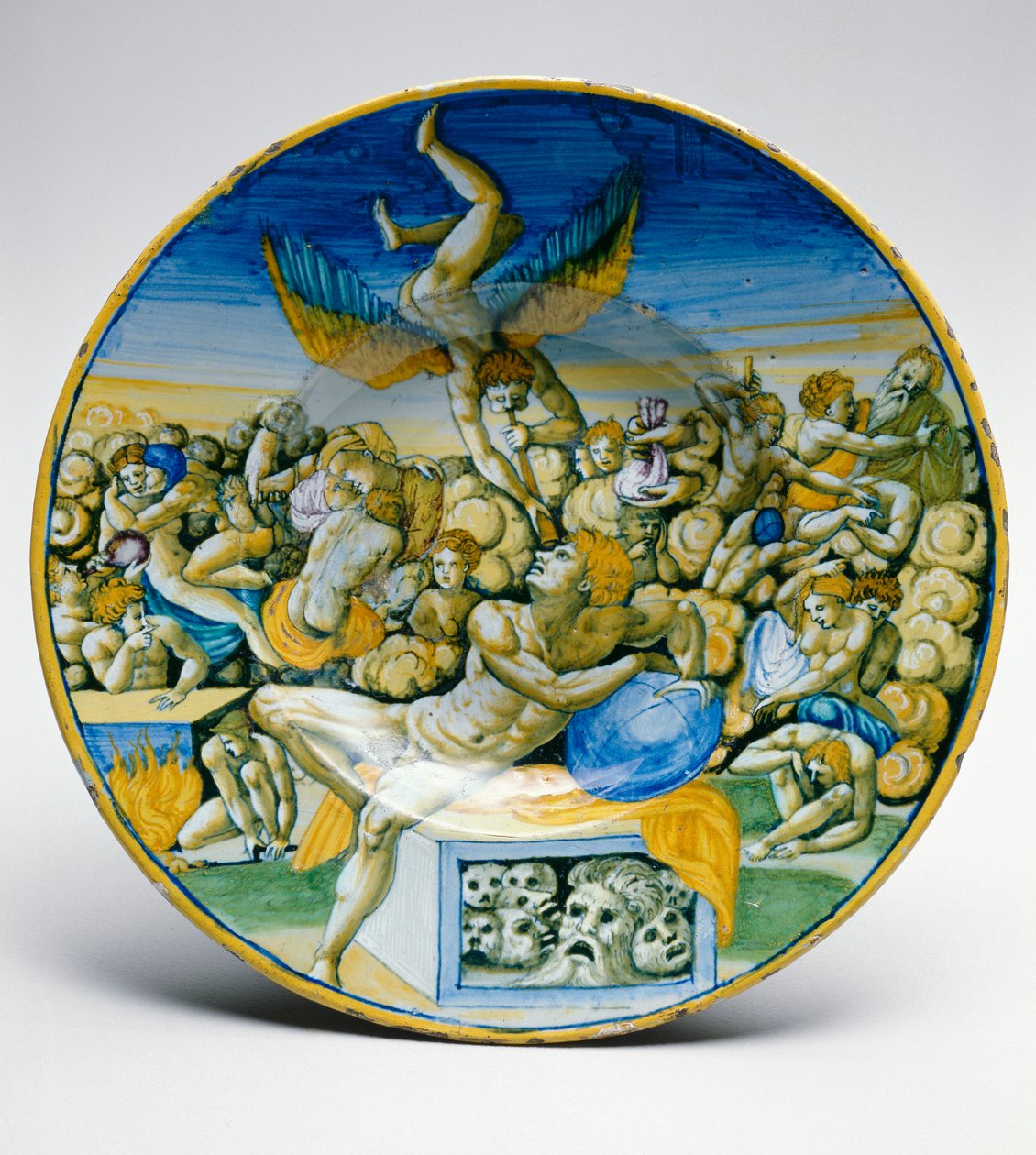 The Dream of Daniel, 1545 (keramik) av Italian School