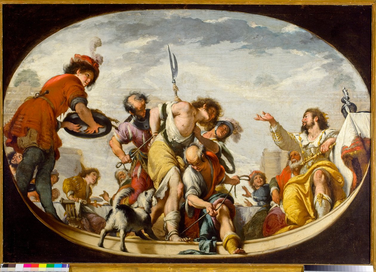 Liknelsen om bröllopsgästen, 1636 av Italian School