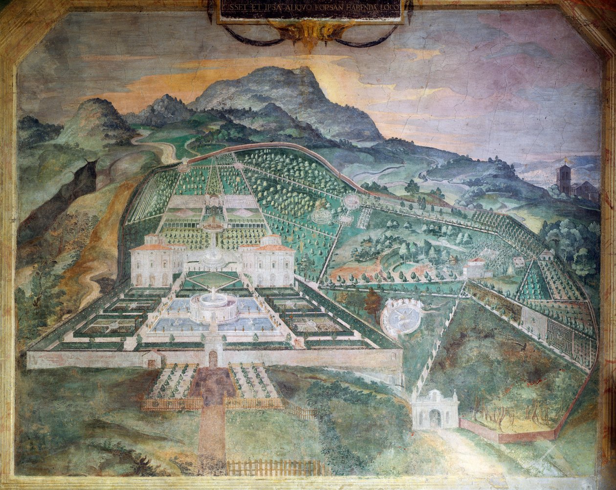 Villa Lante i Bagnaia, ca 1581 (ny) av Italian School