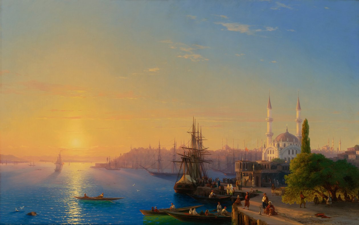 Utsikt över Konstantinopel och Bosporen av Ivan Konstantinovich Aivazovsky