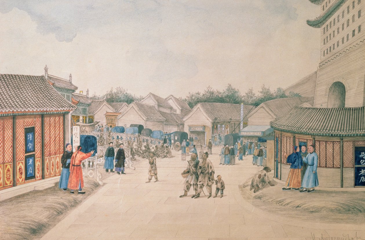 Tsyan-Minh-bron, från kinesiska skisser, 1804-06 av Ivan Alexandrov