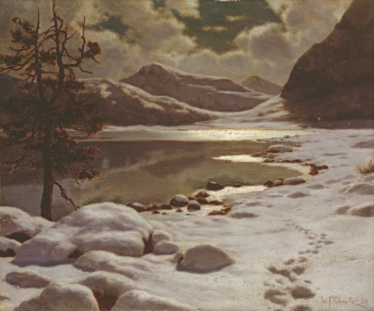 Månsken på vintern av Ivan Fedorovich Choultse
