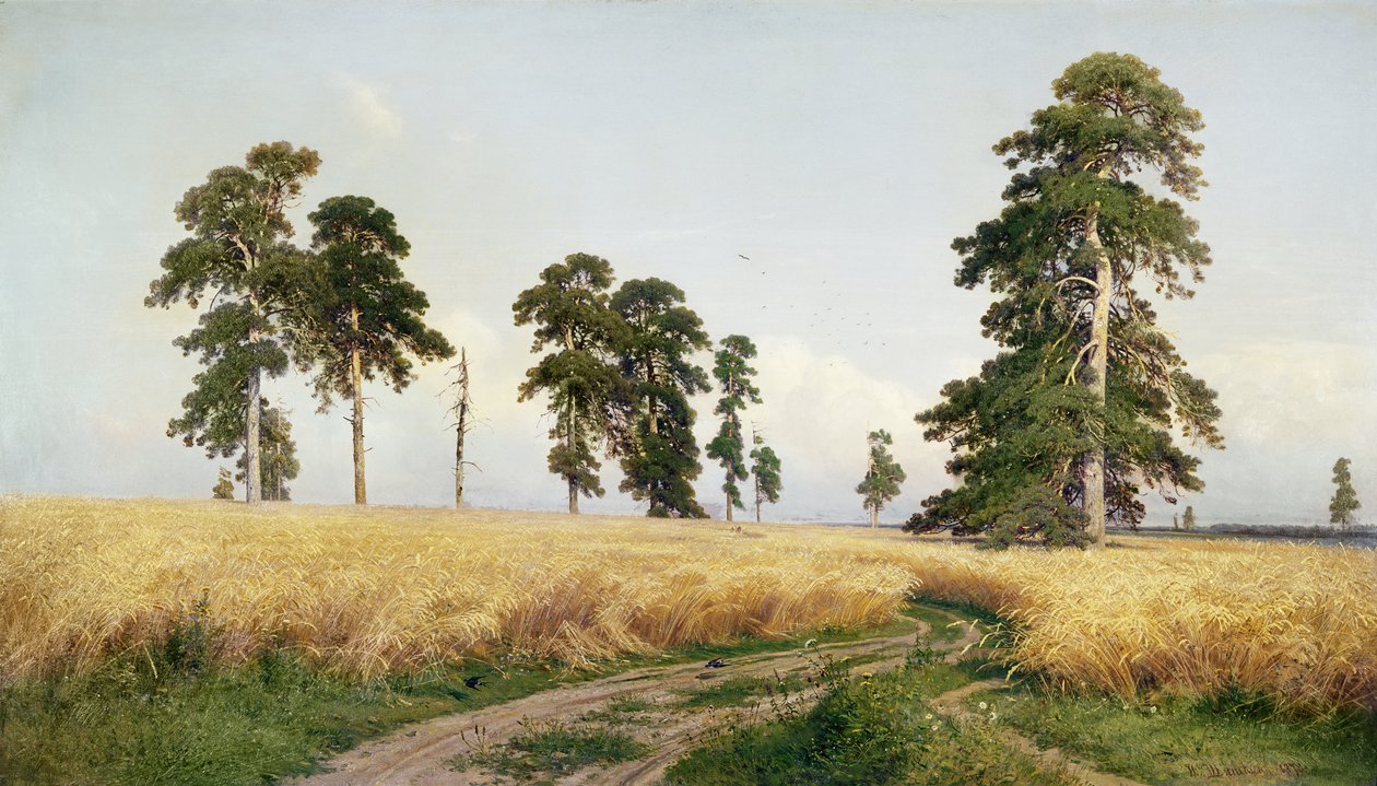 Vetefältet, 1878 av Ivan Ivanovich Shishkin