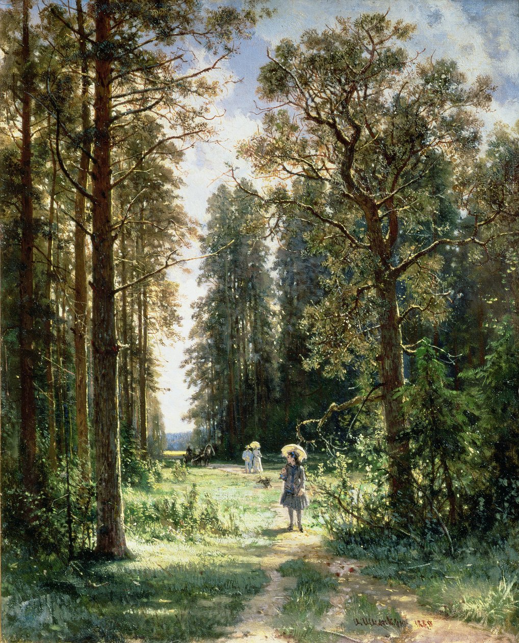 Vägen genom skogen, 1880 av Ivan Ivanovich Shishkin