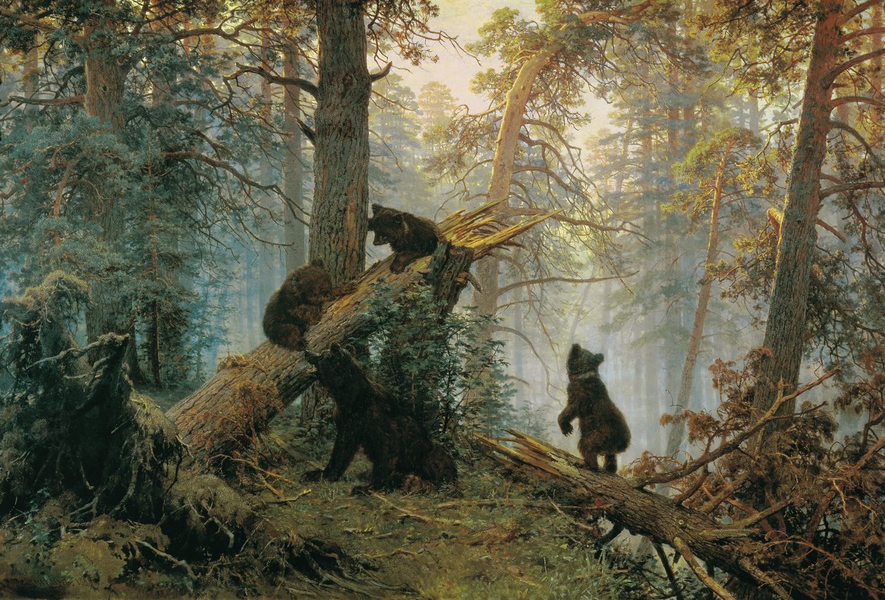 Morning in a Pine Forest av Ivan Ivanovich Shishkin