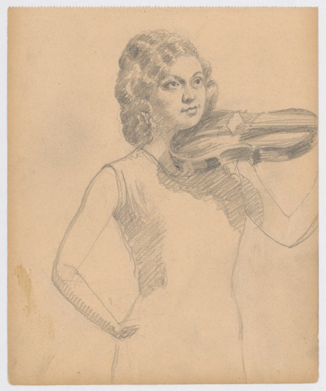 Female violinist av Ivan Zabota