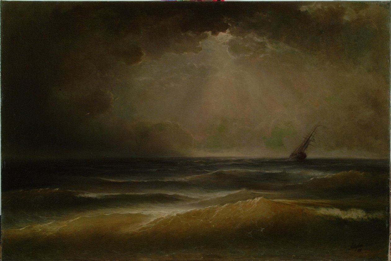 Storm av Ivan Aivazovsky