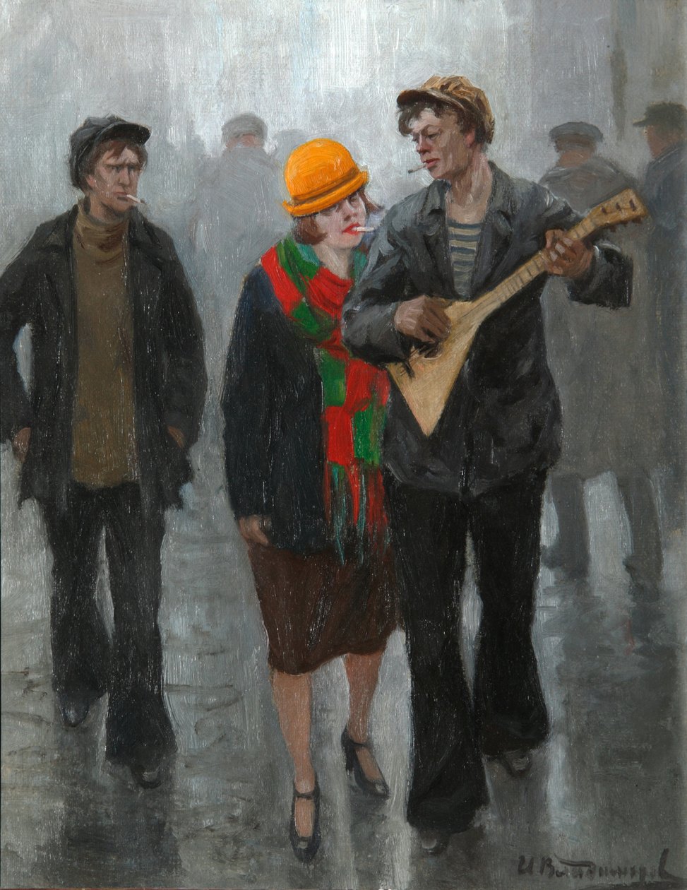 Ett ungt par, 1920-talet av Ivan Alexeyevich Vladimirov
