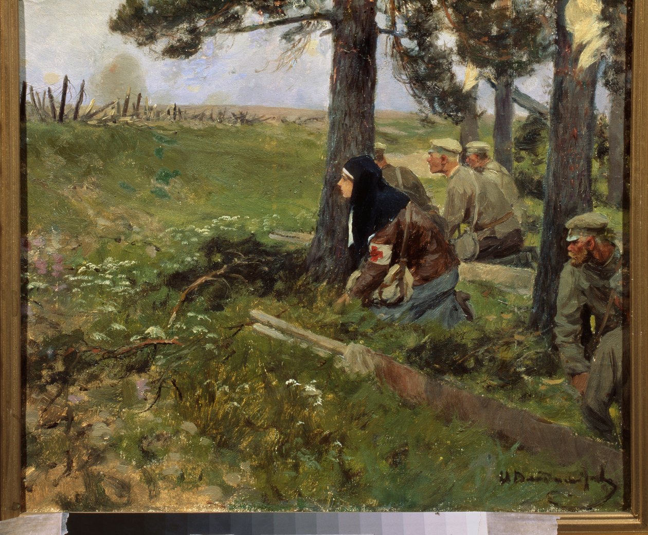 En sjuksköterska med de ryska trupperna av Ivan Alexeyevich Vladimirov