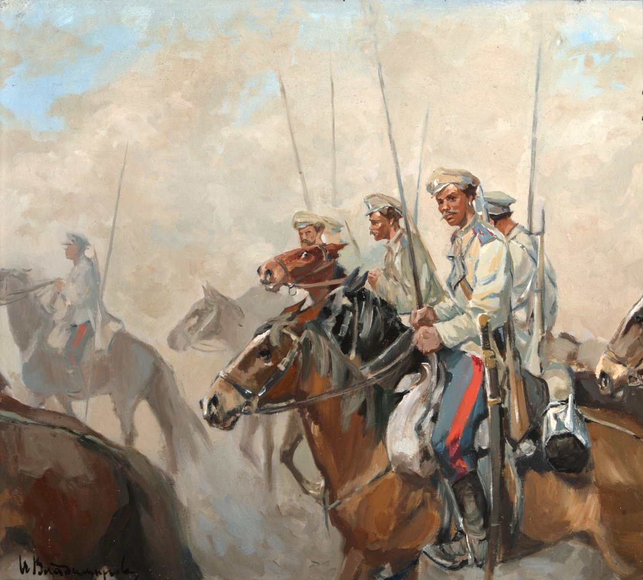 Kosacker, 1910-tal av Ivan Alexeyevich Vladimirov