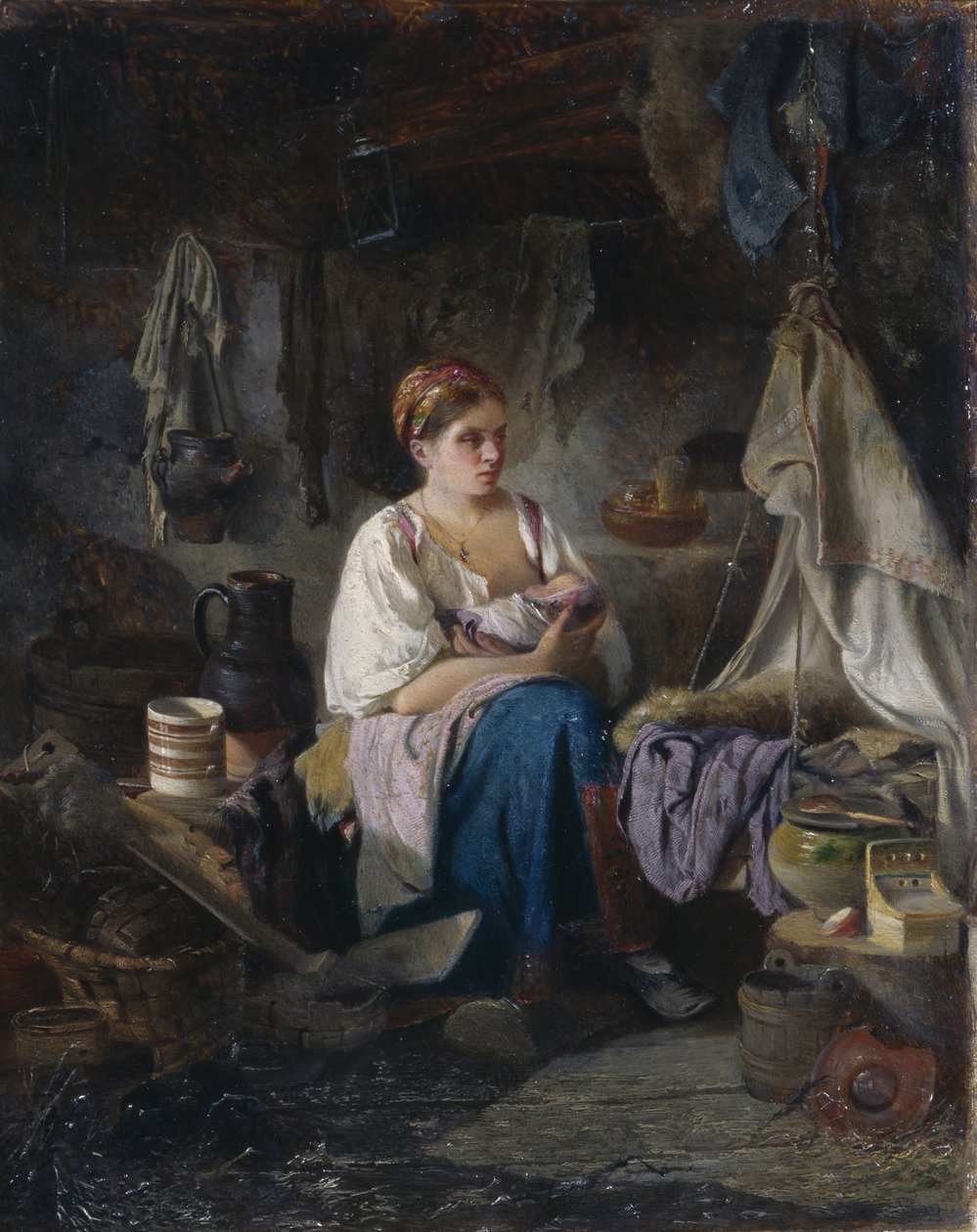 Ung mor, 1868 av Ivan Andreyevich Pelevin