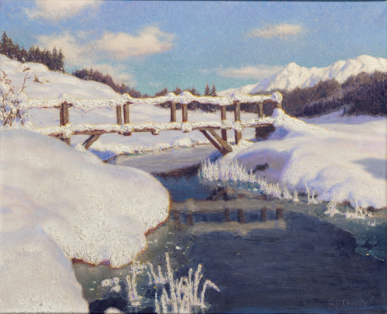 Sol på snön, Schweiz av Ivan Fedorovich Choultse