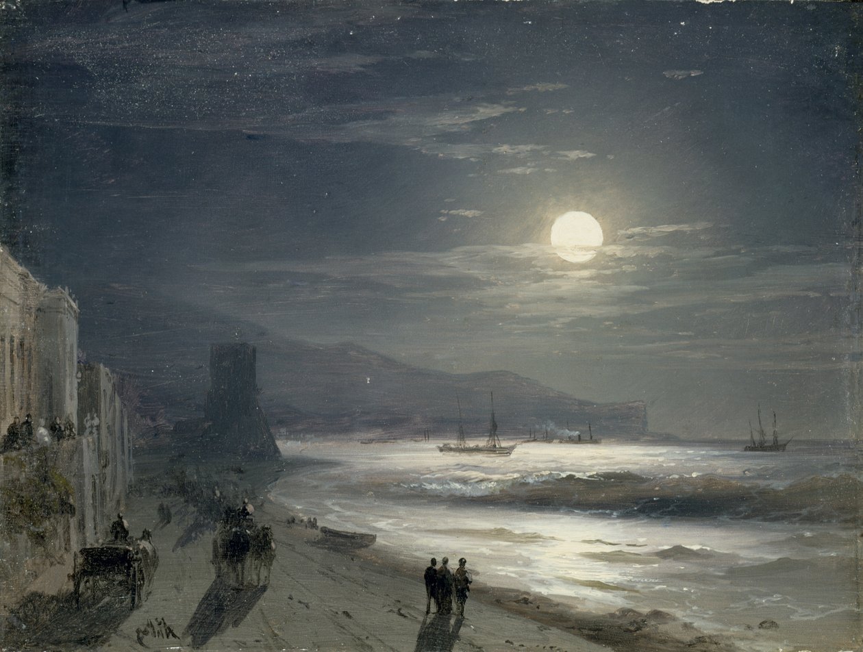 Månnatten, 1885 av Ivan Konstantinovich Aivazovsky