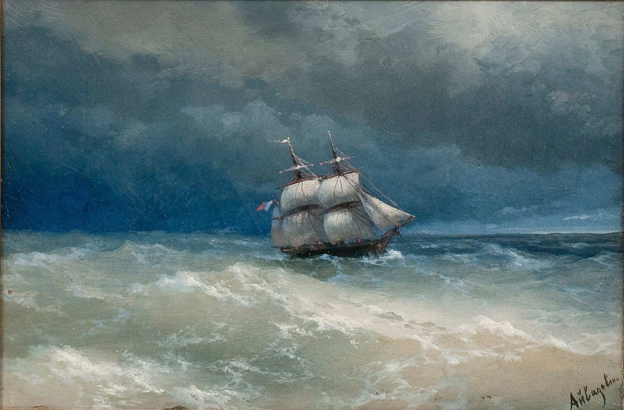 Stormigt hav av Ivan Konstantinovich Aivazovsky