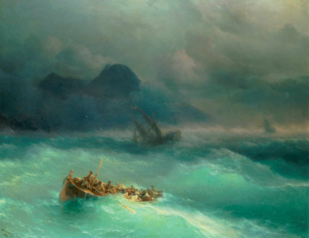 Skeppsbrottet av Ivan Konstantinovich Aivazovsky