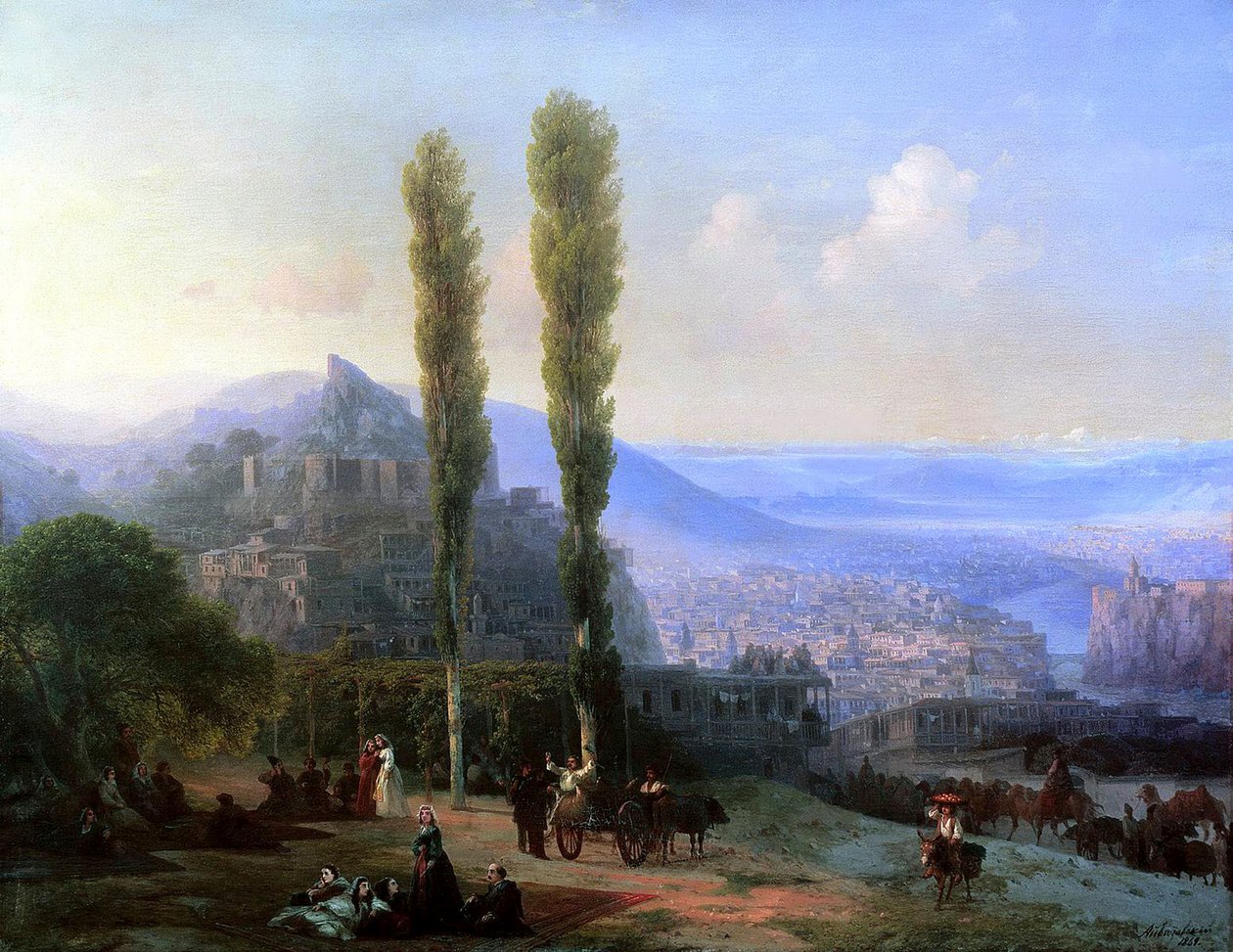 Utsikt över Tiflis, 1869. av Ivan Konstantinovich Aivazovsky