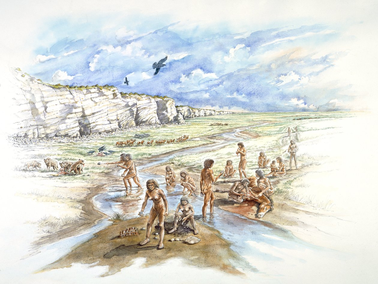 Boxgrove Quarry, förhistoriskt, c1990-2010 av Ivan Lapper
