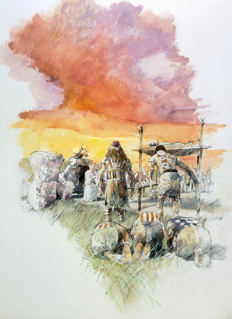 Stoney Littleton Long Barrow, c3500BC, c1990-2010 av Ivan Lapper