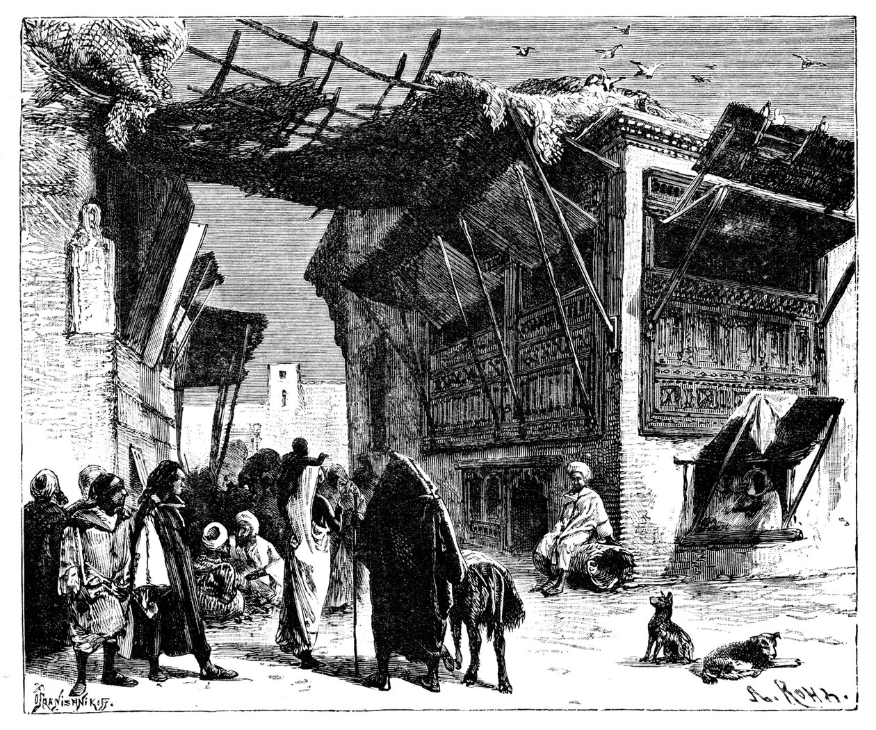 En skola i Fez, Marocko, 1895. av Ivan Pranishnikoff