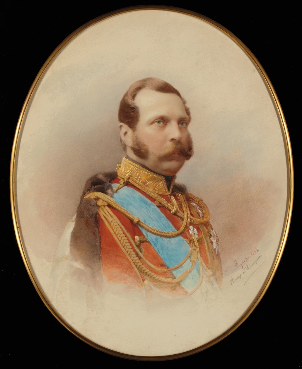 Porträtt av Alexander II (1818-1881) av Ivan Raulov