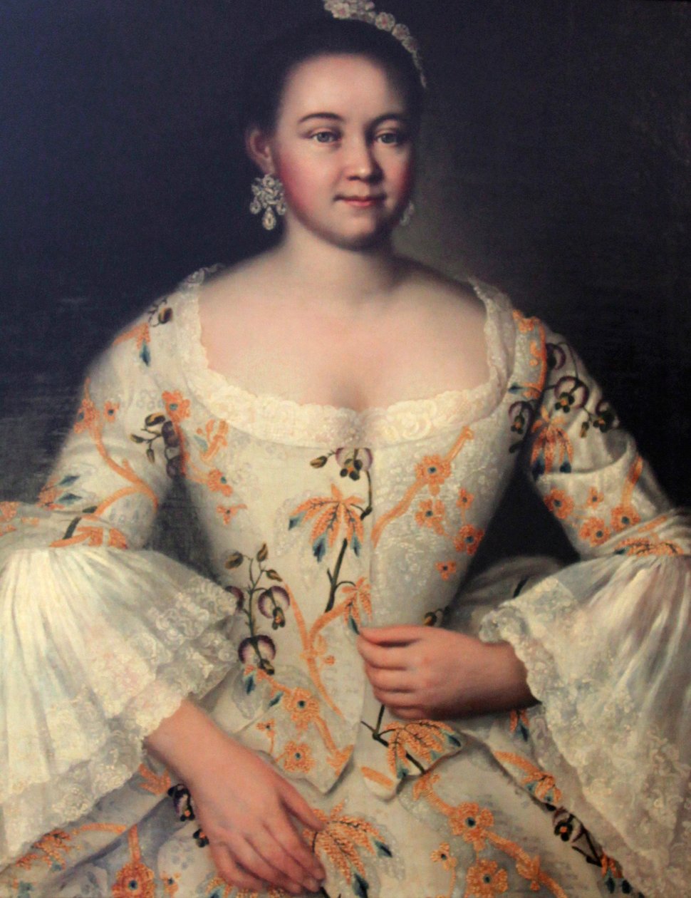 Stepanida Stepanovna Yakovlev, c1757-k1761 av Ivan Vishnyakov
