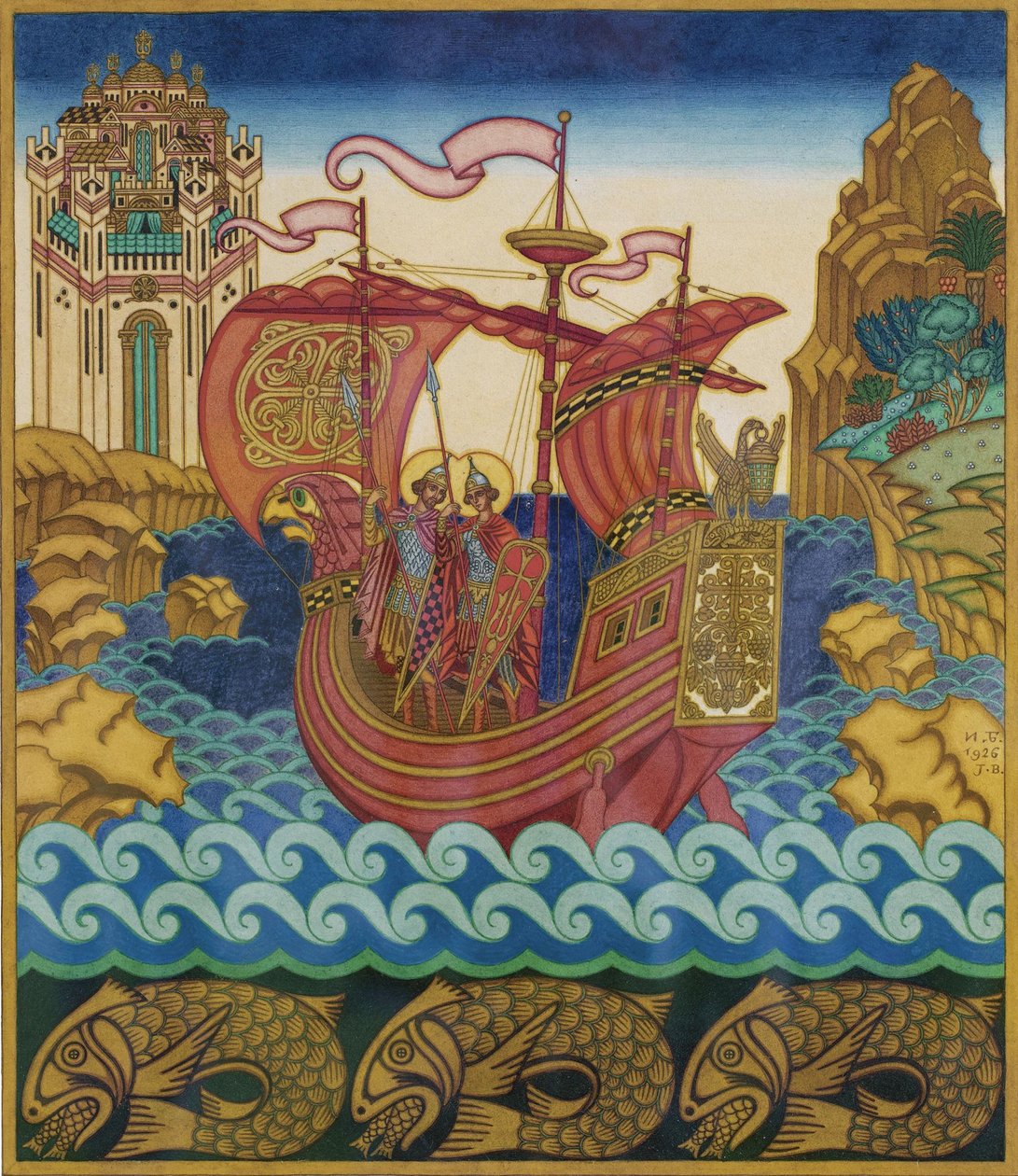Fartyget av Ivan Yakovlevich Bilibin