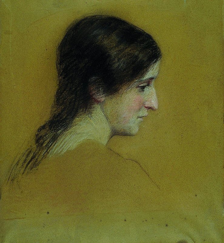 Portrait of Elisabeth Heberlein av Ivana Kobilca