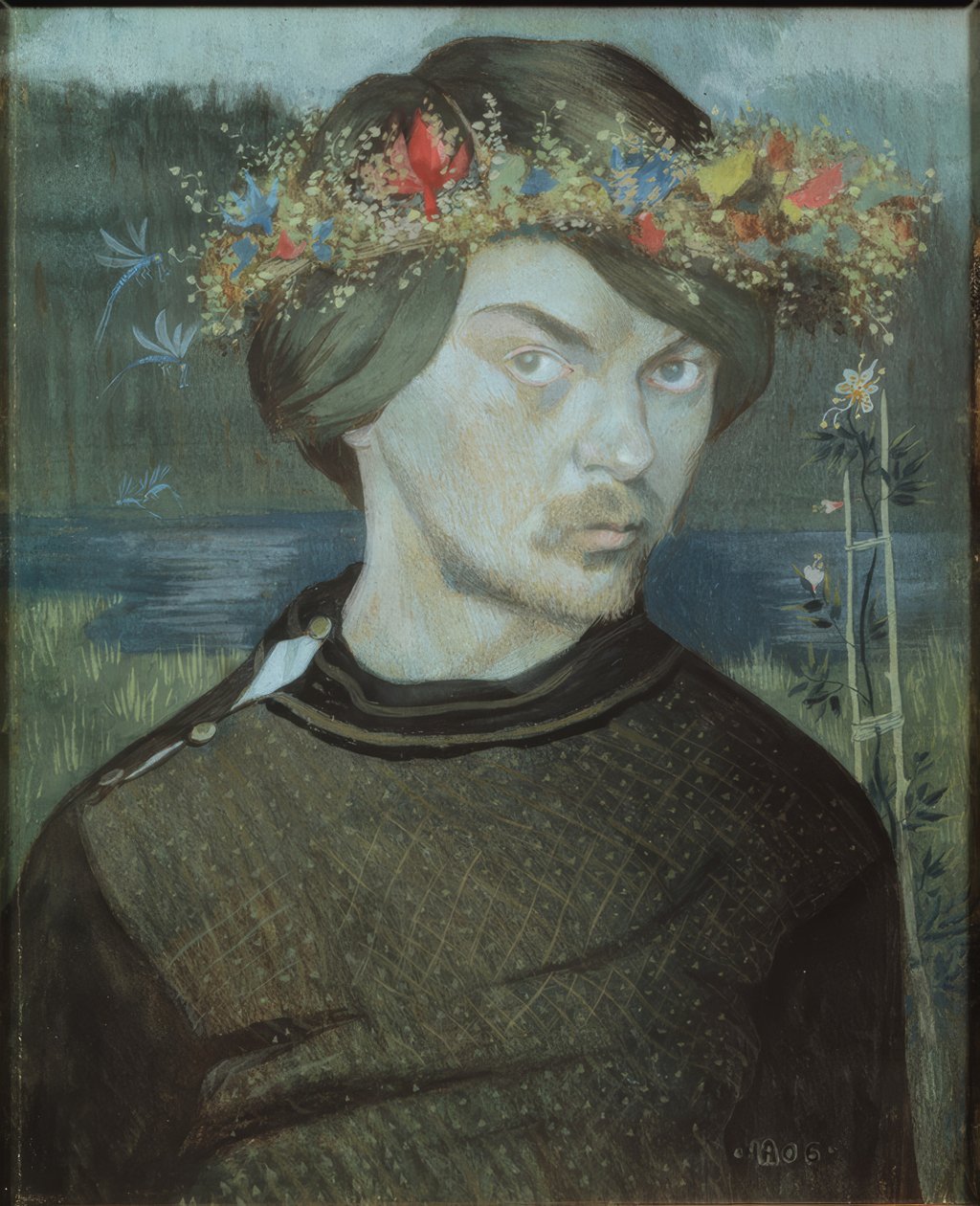 Självporträtt av Ivar Axel Henrik Arosenius