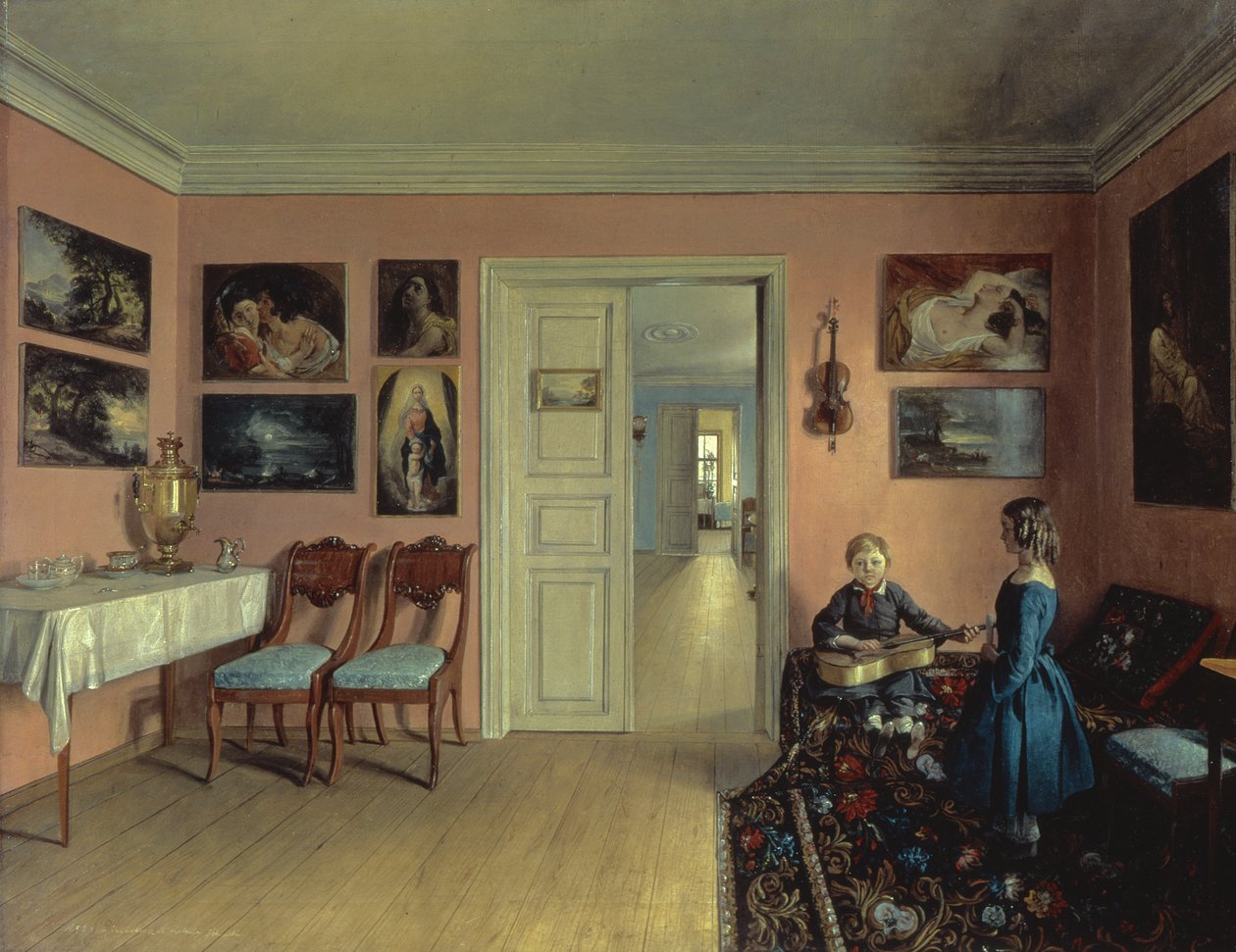 I konstnärsrummet, 1855 av Iwan Chrutsky