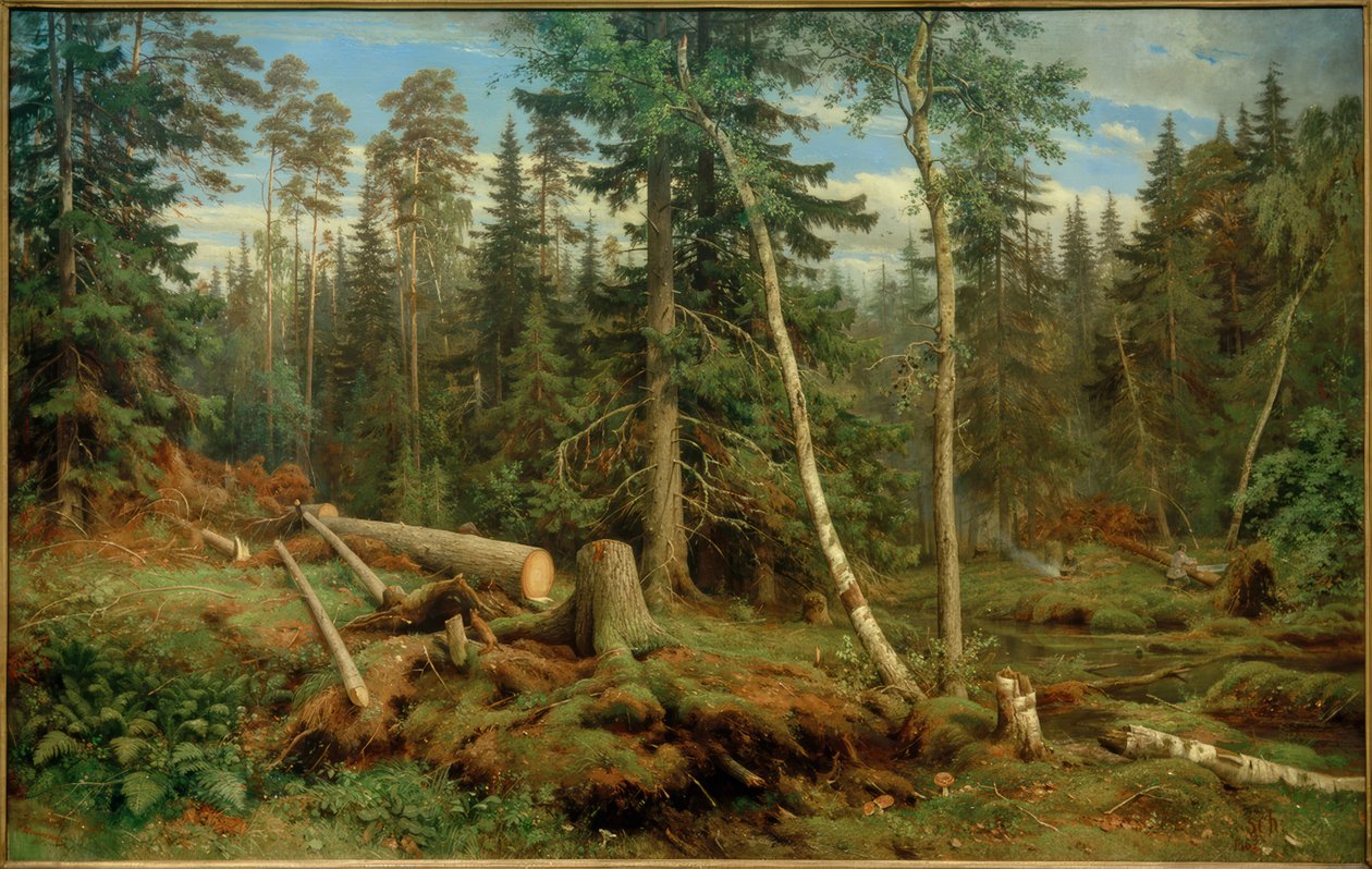 I.I.Schischkin, Holzschlag av Ivan Ivanovich Shishkin