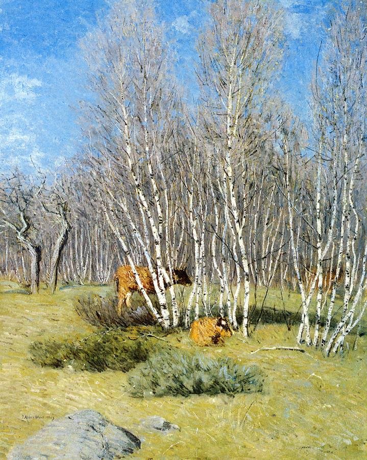  Birchesn av J. Alden Weir