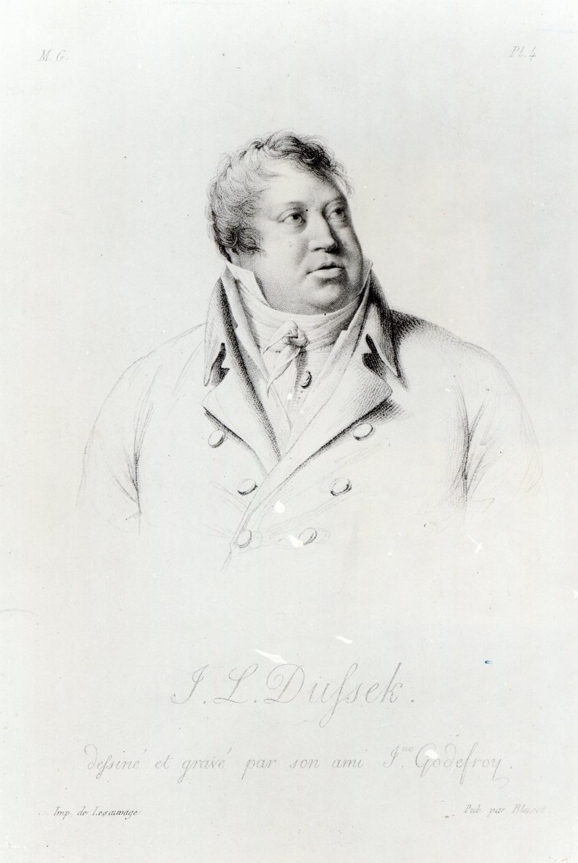 Jan Ladislav Dussek (1760-1812) av J. Godefroy