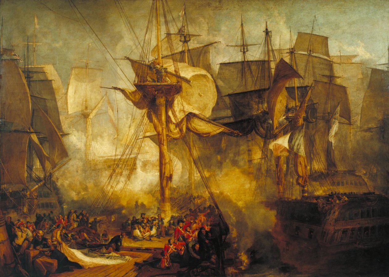 The Battle of Trafalgar (1806) av Joseph Mallord William Turner