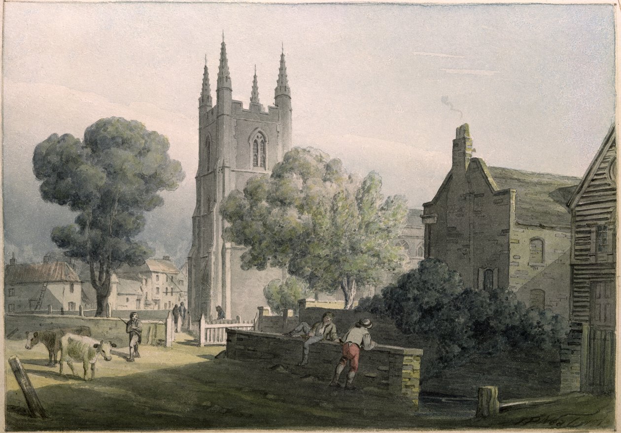 Croydon Parish Church, 1813 av John Preston Neale