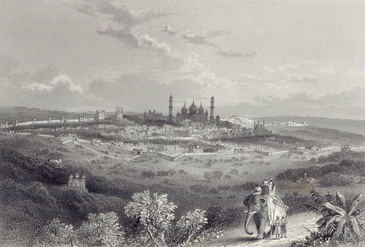 Delhi, graverad av Edward Paxman Brandard (1819-98) c.1860 av John Ramage