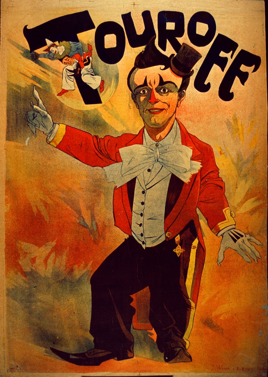 Touroff - Fransk cirkusaffisch, 1890 av J. Weiner