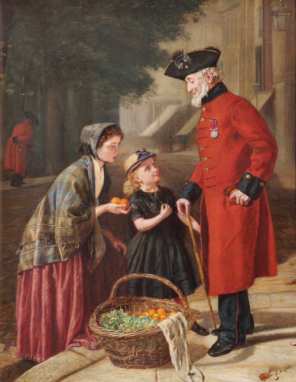 Orange säljare av J. Wighton