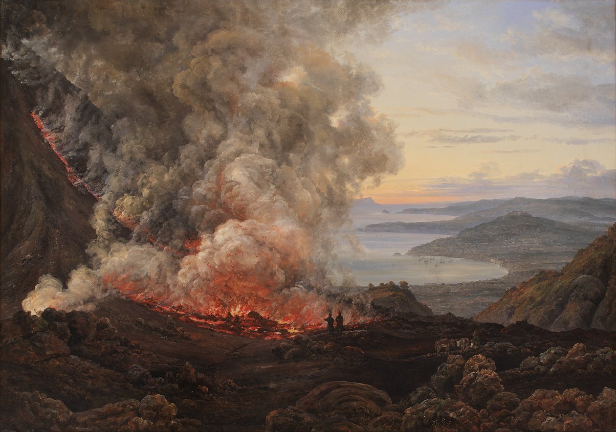 Utbrott av vulkanen Vesuvius av Johan Christian Dahl
