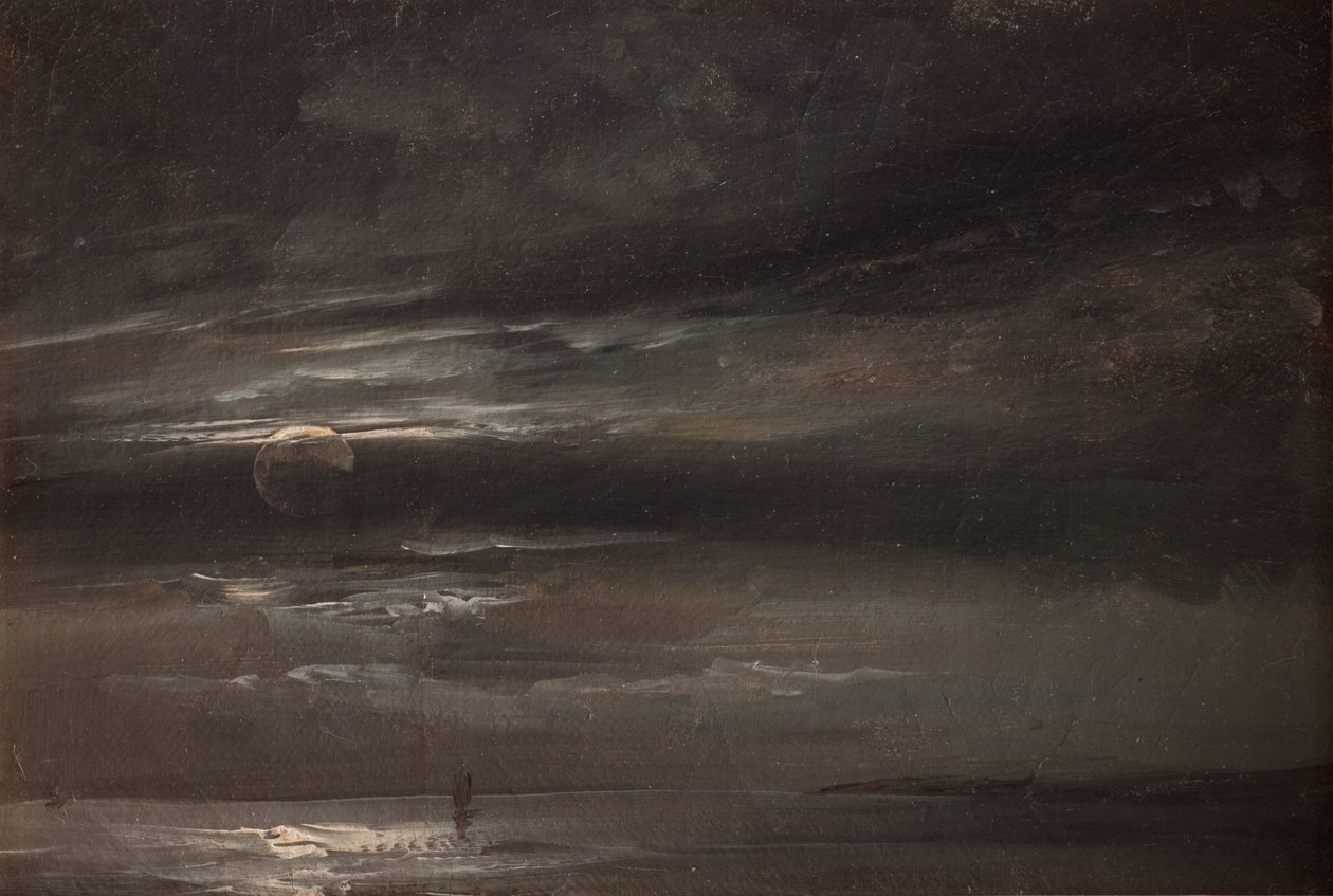 Månsken över havet av Johan Christian Dahl