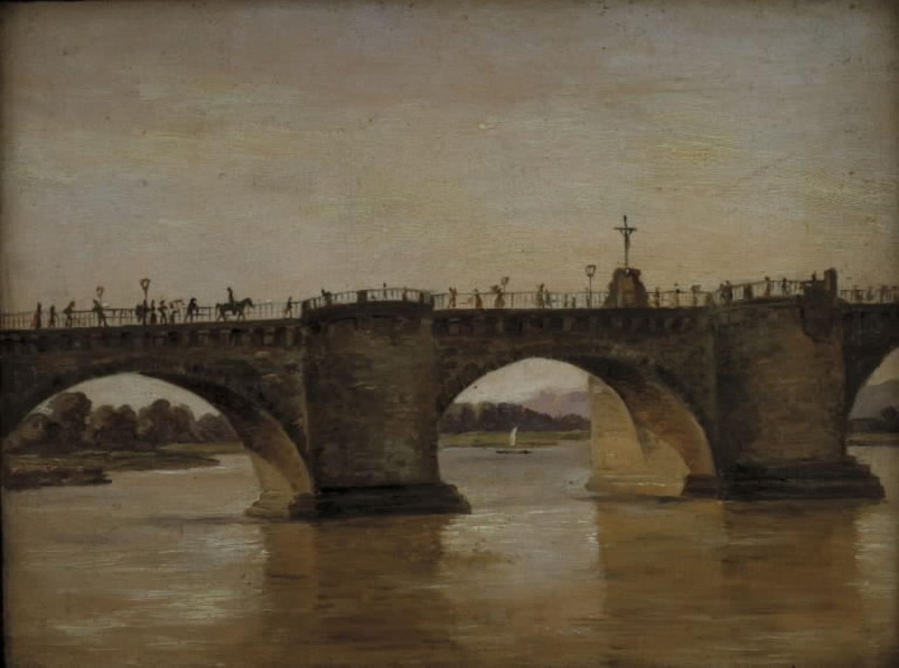 Augustusbron i Dresden av Johan Christian Dahl