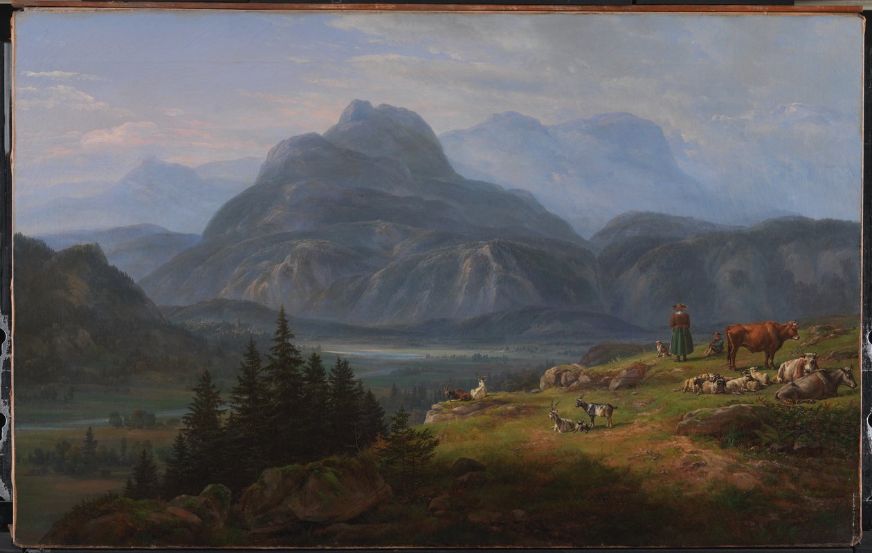 Etschdalen nära Roveredo av Johan Christian Dahl