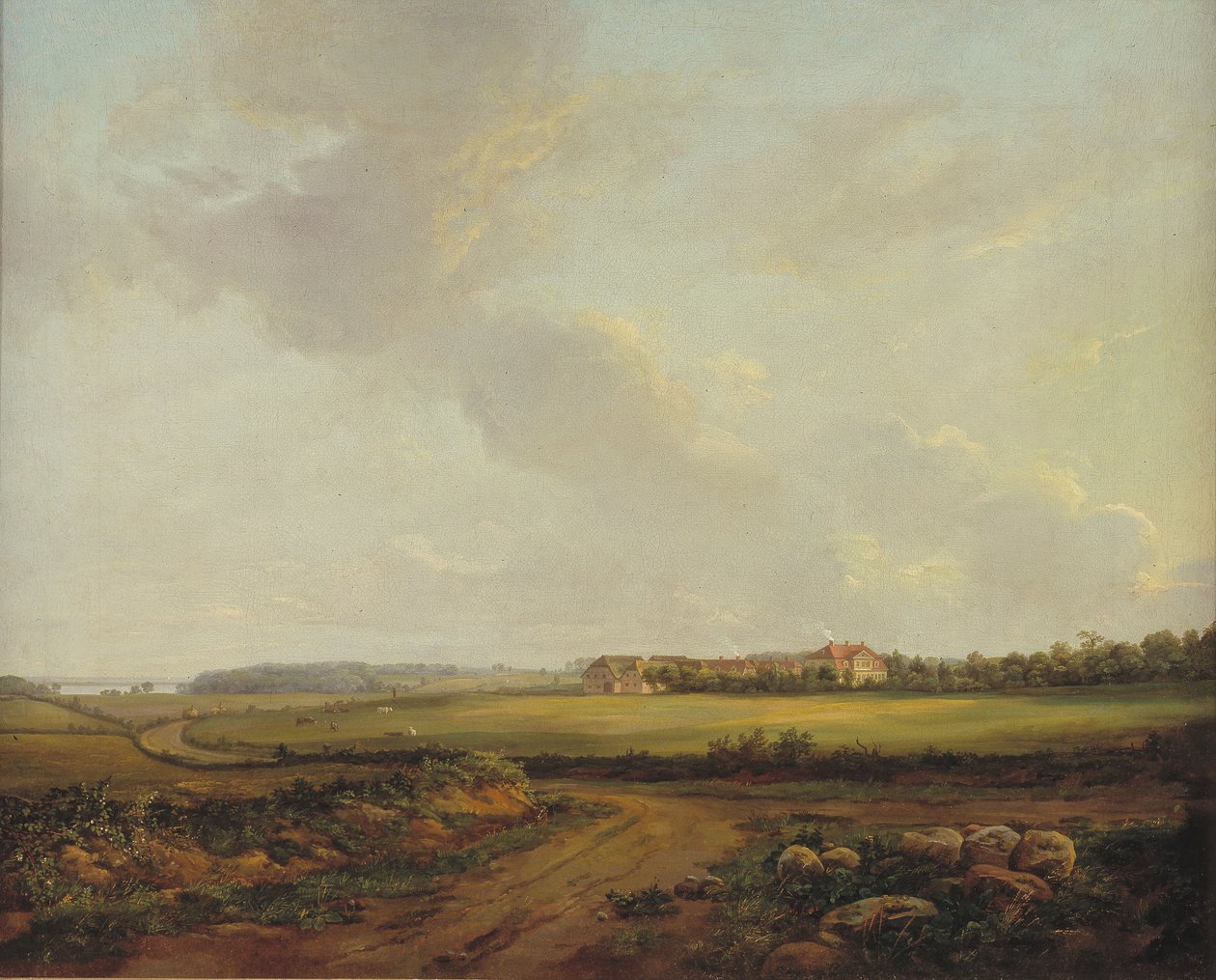 Utsikt över Engelholm vid Præstø på Själland av Johan Christian Dahl